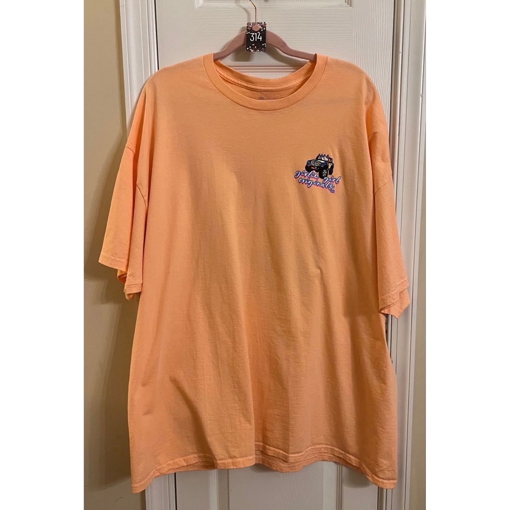 Girlie Girl Originals Sassy Salty Jeep Peach Graphic T-Shirt 3XL